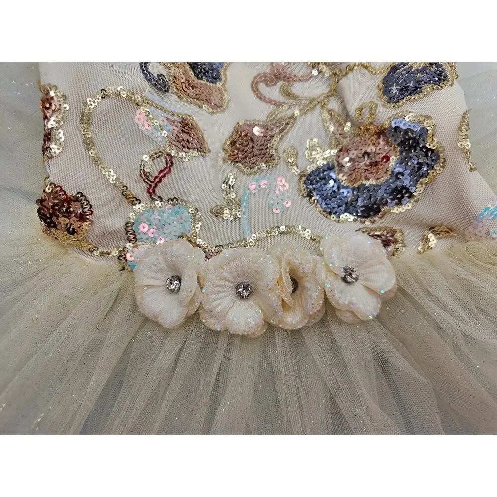 Weissman Dancewear Girls Cream Dance Costume/Fairy Dress Up/Photos